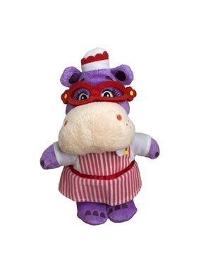 Disney Store Doc McStuffins Hallie Hippo Beanbag Plush Stuffed Animal 9"